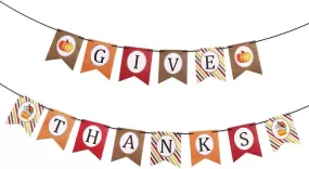 Beautiful Hanging Garland Banner Thanksgiving Party Decoration Accessory