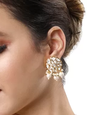 Gold Plated Kundan Earrings