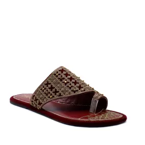 Maroon Ethnic Chappal 005674