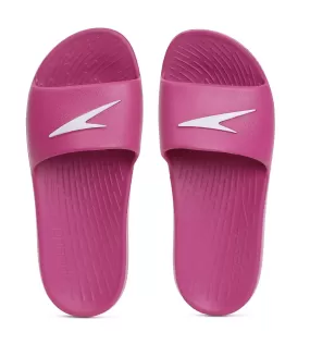 Women's Single Colour Slides - Berry & White